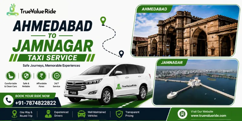 Ahmedabad To Jamnagar Taxi Service