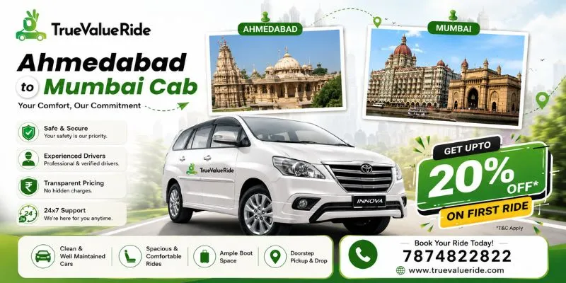 Ahmedabad To Mumbai Cab Service