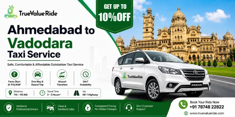 Ahmedabad To Vadodara Taxi Service