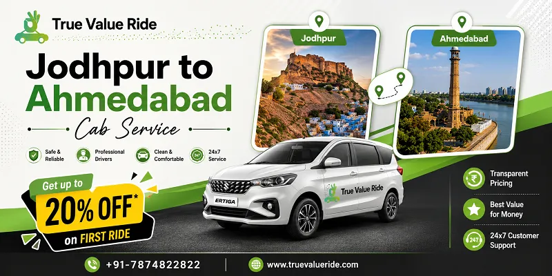 Jodhpur To Ahmedabad Cab Service